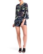 Tropical Print Bell Sleeve