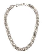 Rhodium-tone Chain Collar