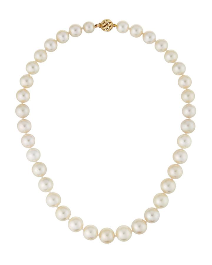 14k South Sea Pearl-strand Necklace, Cream