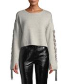 Ruby Lace-up Cropped Cashmere