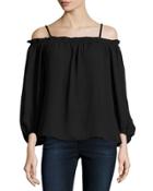 Off-the-shoulder Ruffled Camisole Top