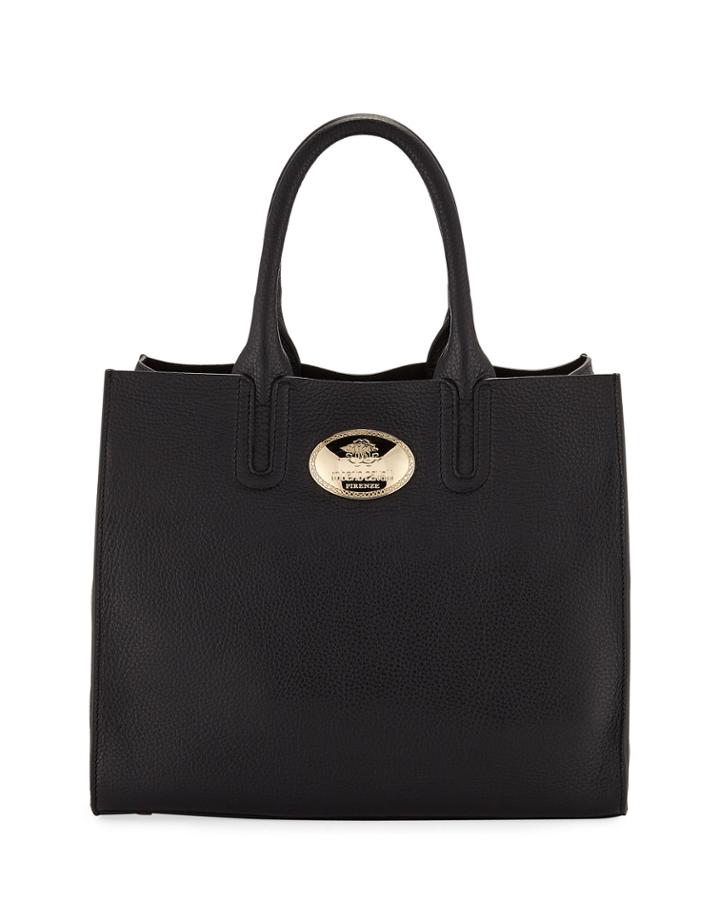 Tall Calf Leather Tote Bag