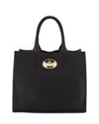 Tall Calf Leather Tote Bag