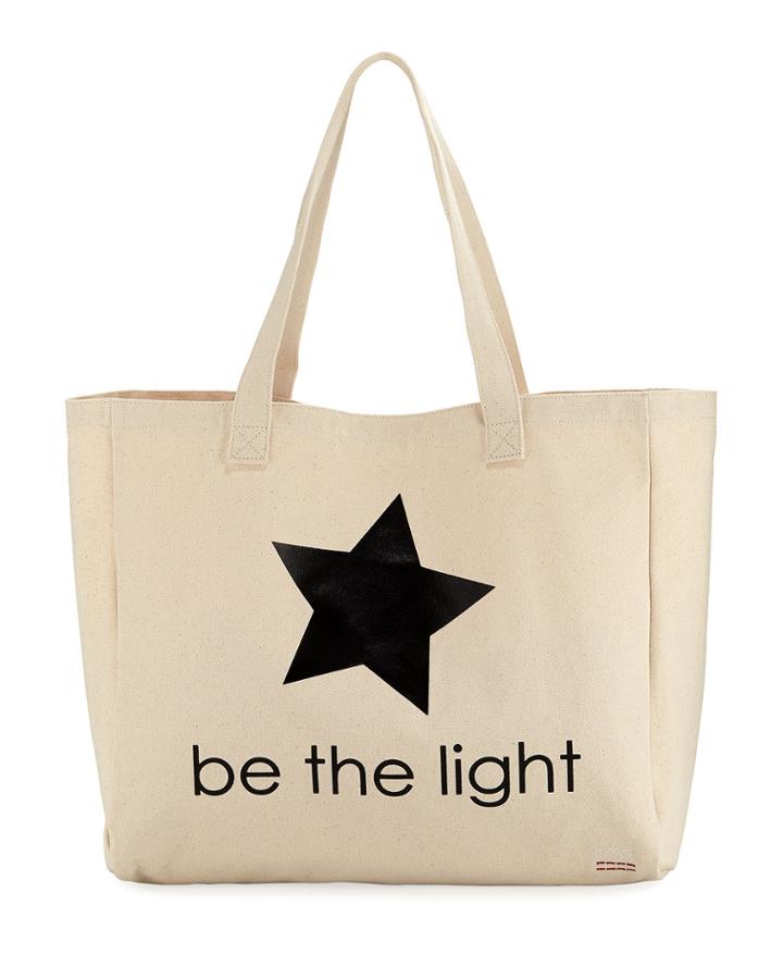 Oversized Canvas Graphic Tote Bag