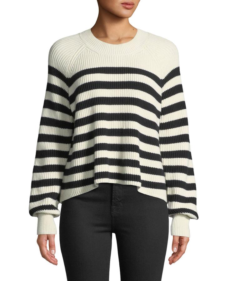 Boyd Crewneck Striped Cotton