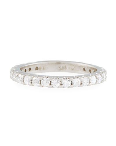 18k Three-quarters Around Diamond Band Ring,
