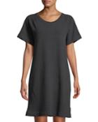 Fleece Raglan Cotton T-shirt Dress