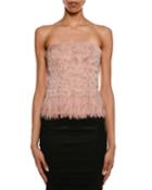Degrade Feather Bustier Top