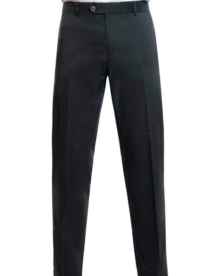 Men's Flat-front Tech Pants, Teal