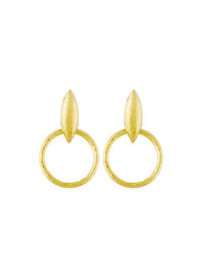 Willow 24k Wheat Drop Earrings