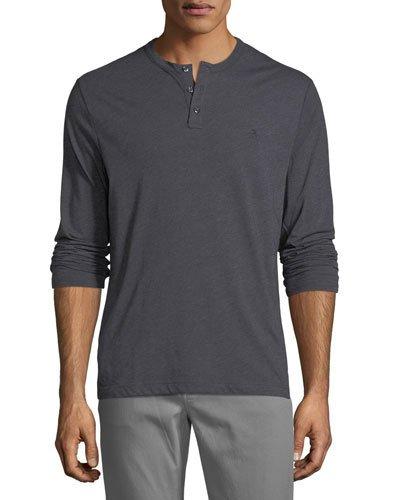 Long-sleeve Heather Henley