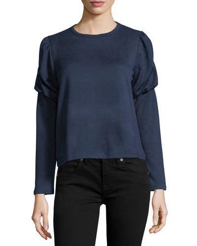 Balloon-sleeve Cropped