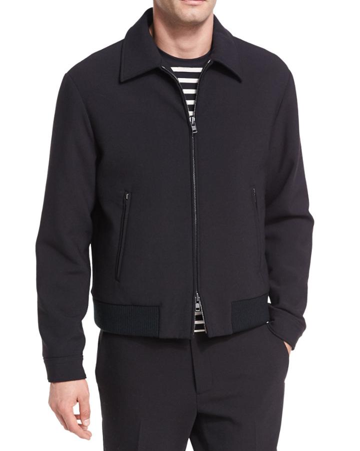 Gabardine Bomber Jacket