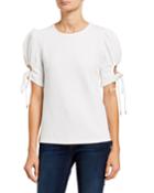 Tie-sleeve Knit Top
