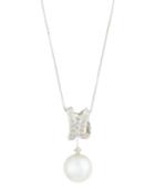 Belpearl 14k South Sea Pearl & Diamond Pave Pendant Necklace, Women's