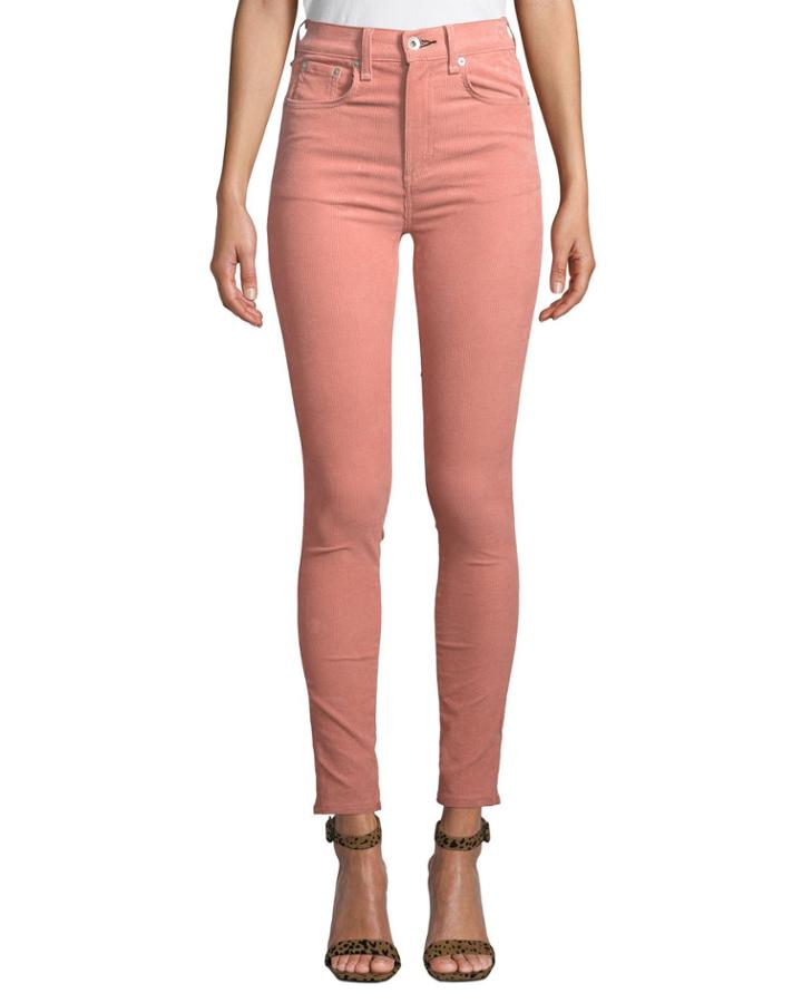 High-rise Corduroy Ankle