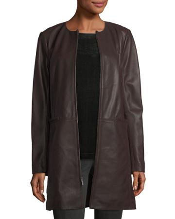 Leather Topper Jacket