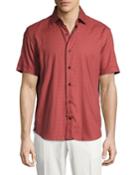 Medallion-print Short-sleeve Cotton
