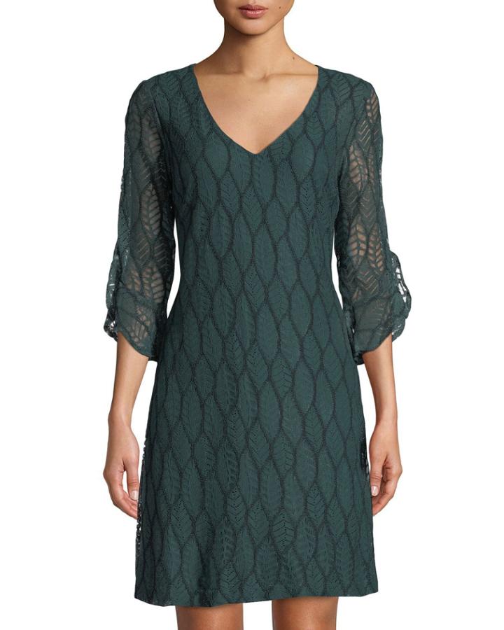 Leaf-lace Tulip-sleeve