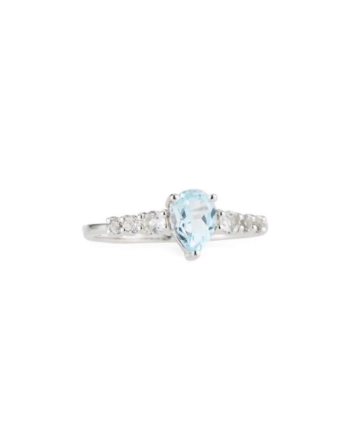 Two-tone Topaz Ring, Size