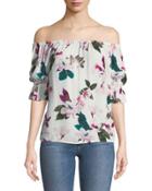 Floral Off-the-shoulder Blouse