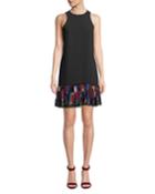 Berry Sequin Velvet Dress