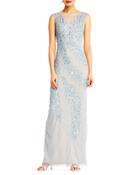 Palm-beaded Column Gown,