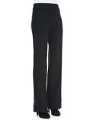 Wide-leg Crepe Pants