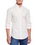 Men's Solid Cotton Sport Shirt,