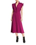 Hurray Ruffle Split-hem