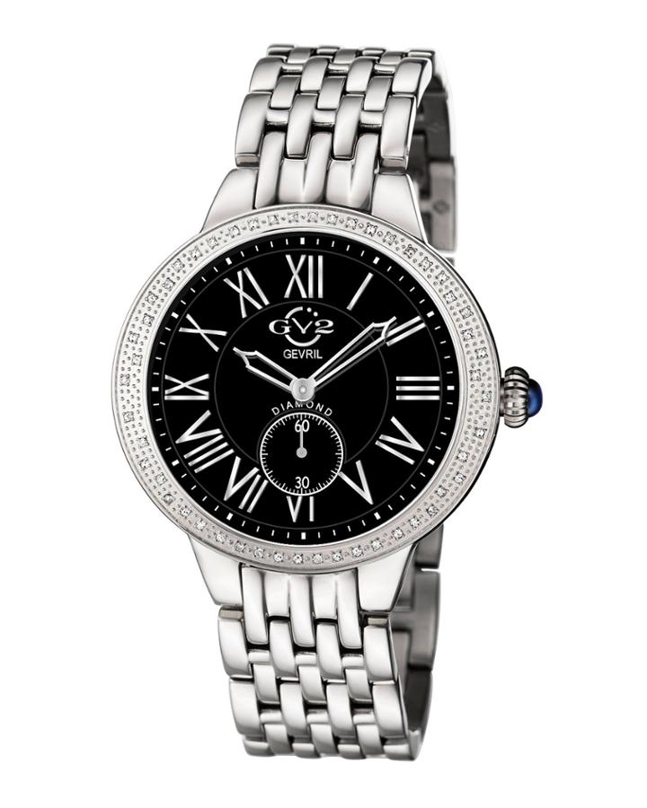 40mm Astor Diamond Stainless Steel Bracelet Watch,