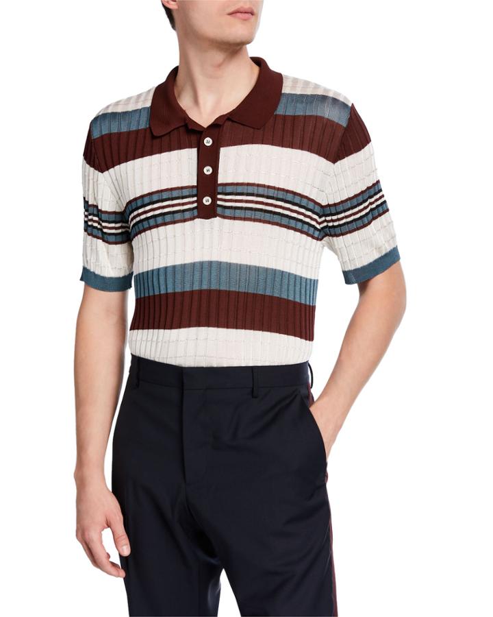 Men's Ribbed Polo