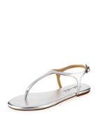 Mason Leather Flat