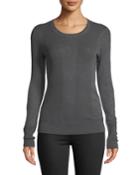 Ribbed Long-sleeve Cotton Tee