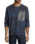 Camouflage Leather-zip-pocket