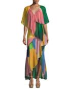 Reversible Tiered Silk Watercolor