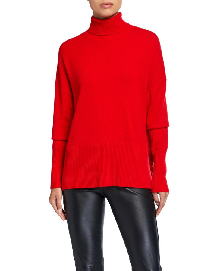 Layla Speckled Turtleneck Cashmere