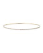 14k Yellow Gold Illusion-set Diamond Eternity Bangle