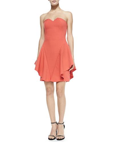 Strapless Structured Dress W/