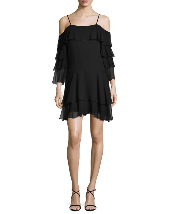 Lexis Ruffled Cold-shoulder