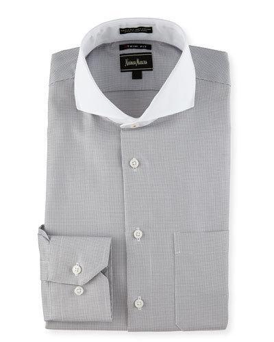 Trim-fit Regular-finish Textured Dress