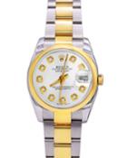 Pre-owned 26mm Oyster Perpetual Datejust Watch With Diamonds