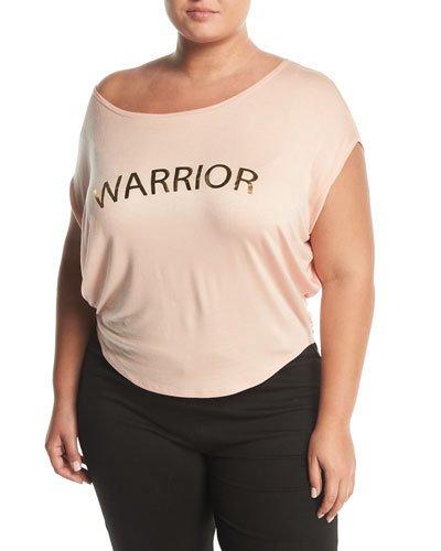 Warrior Graphic Wide-neck Top,