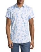 Classic-fit Floral-print Short-sleeve