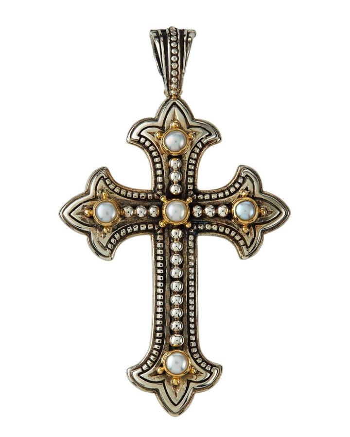 Pearl Cross Pendant
