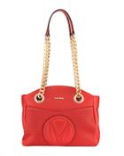 Camelie Leather Shoulder Bag, Red