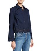 Poplin Shirt With Embroidery Detail