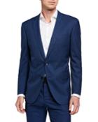 Men's Slim-fit Micro-pattern Two-piece Wool