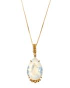 Vianna B.r.a.s.i.l 18k Opal Quartz & Diamond Pendant Necklace, Women's,