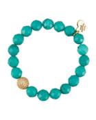 Turquoise Beaded Stretch Bracelet